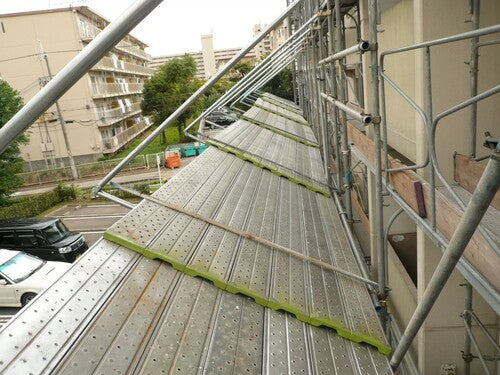 簡易朝顔 柔軟で安全な施工が可能な足場防護柵 ユハラ