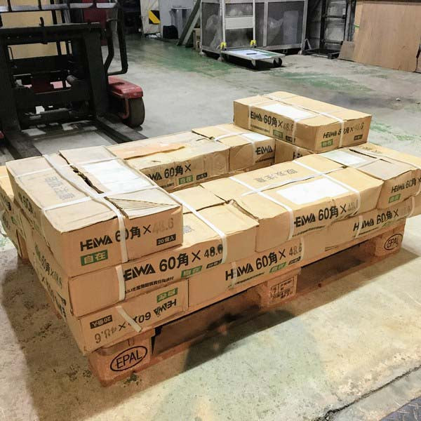 新古品 角丸クランプ 自在 60角×48.6φ 平和技研 20個セット