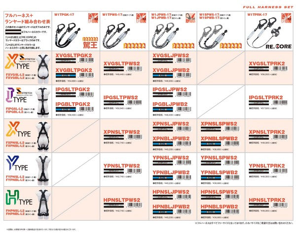フルハーネスセット I型じゃばらストレッチフルハーネス+ダブル巻取式ランヤード IPGSLTPRK2 基陽