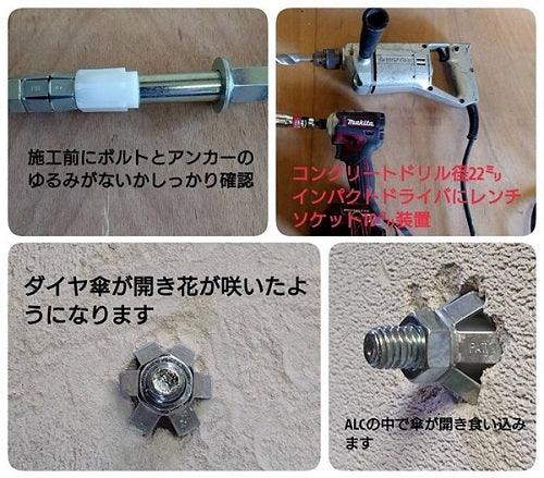 ALCアンカー 最強の強度と安全性 テンステップ アンカー 大阪ファスニング