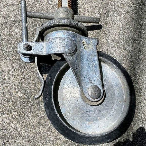 中古 足場用キャスター ジャッキキャスター 車輪径200mm M-200 ナンシン