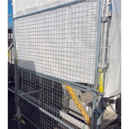 足場養生枠|くさび式 Aタイプ Bタイプに対応の養生フェンス