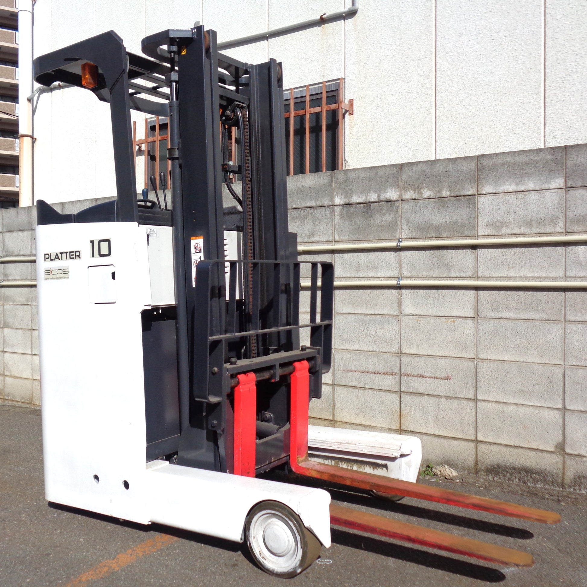 中古 リーチフォークリフト バッテリー式 三菱ロジスネクスト FBRM10NL-80-300