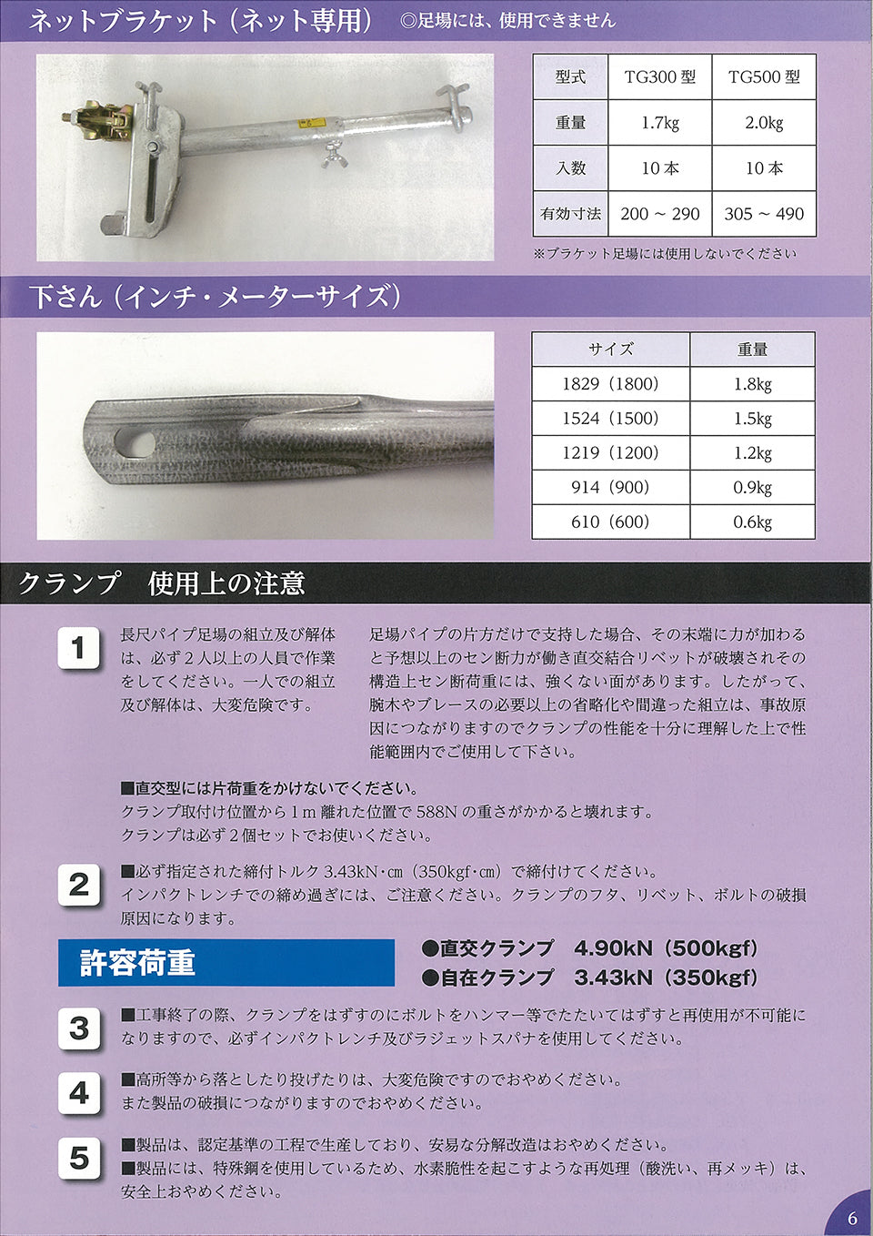 兼用クランプ 抜け止め機能付き 25個セット ユハラ工業