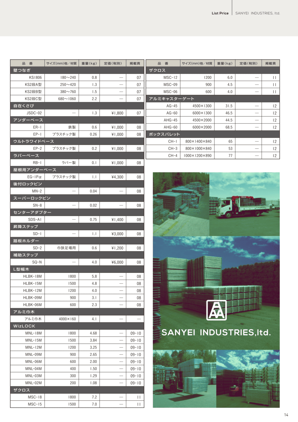 くさび式足場で倉庫を作れるセット 三栄工業