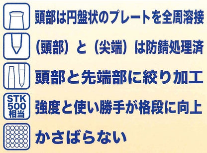 単管杭 ストロング杭 48.6φ 1.5m 1.1m カワモリ産業