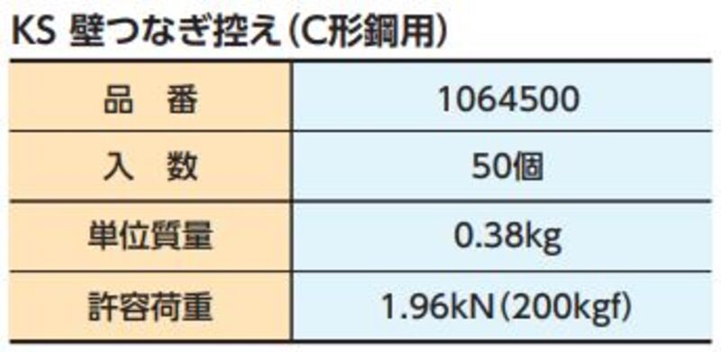 KS 壁つなぎ控え C形鋼用 1064500 国元商会 大阪 – ぼんてん屋｜足場や足場材販売と買取の総合通販サイト