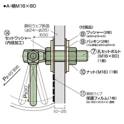 吊り足場アンカー 吊りカーン ゼン技研