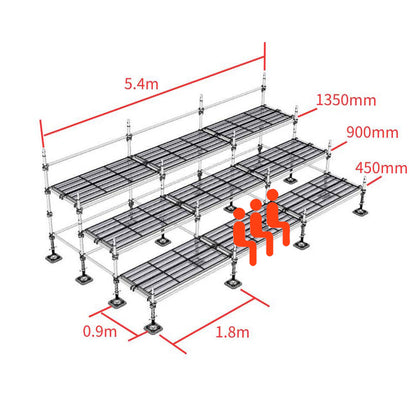 くさび足場で作る観覧席 セット ユハラ工業