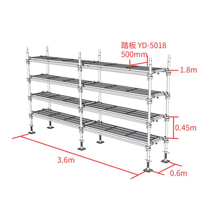 くさび足場で作る棚 セット ユハラ工業