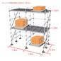 くさび足場で作る軽量物用ラック ユハラ工業