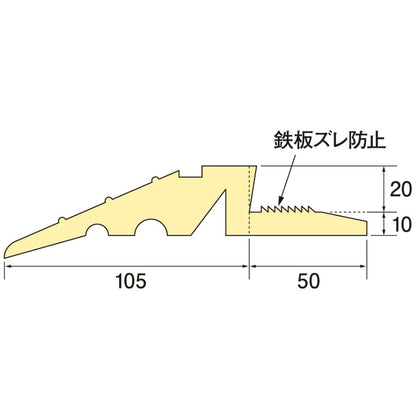 敷鉄板用 段差解消スロープ AR-4011 AR-4113 アラオ