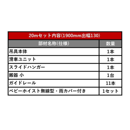 足場荷揚げリフト ミニリフト 人工数30％削減 20mセット アサヒ産業