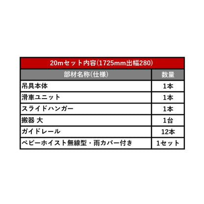 足場荷揚げリフト ミニリフト 人工数30％削減 20mセット アサヒ産業