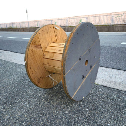 木製ドラム 中古販売品 ケーブル輸送や工事現場の巻き取り作業に最適