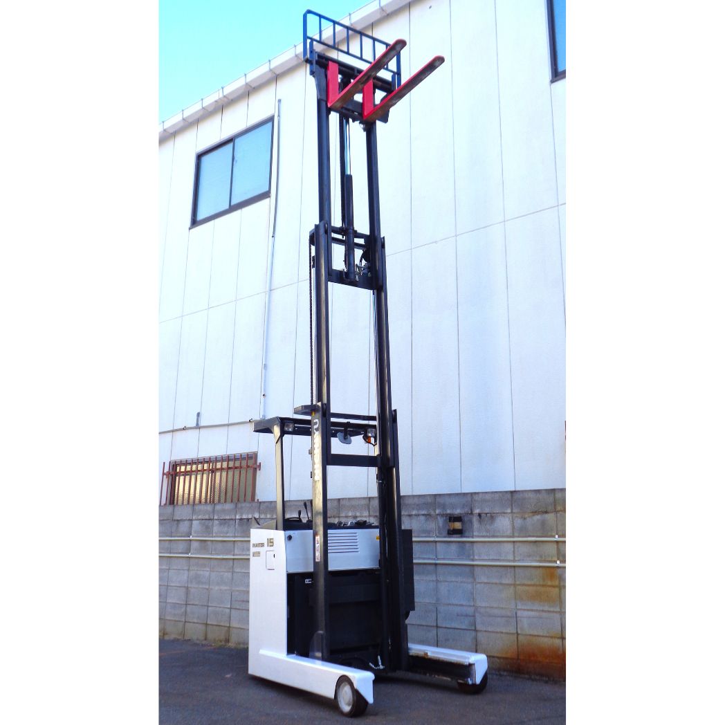 中古 プラッター リーチ式フォークリフト FBRMAW15-80-500M ニチユ