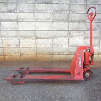 ビシャモン製 中古 ハンドパレットトラック 全体外観写真