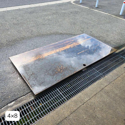 中古 敷鉄板 3x6 4x8 | 工事現場に最適な22mm厚