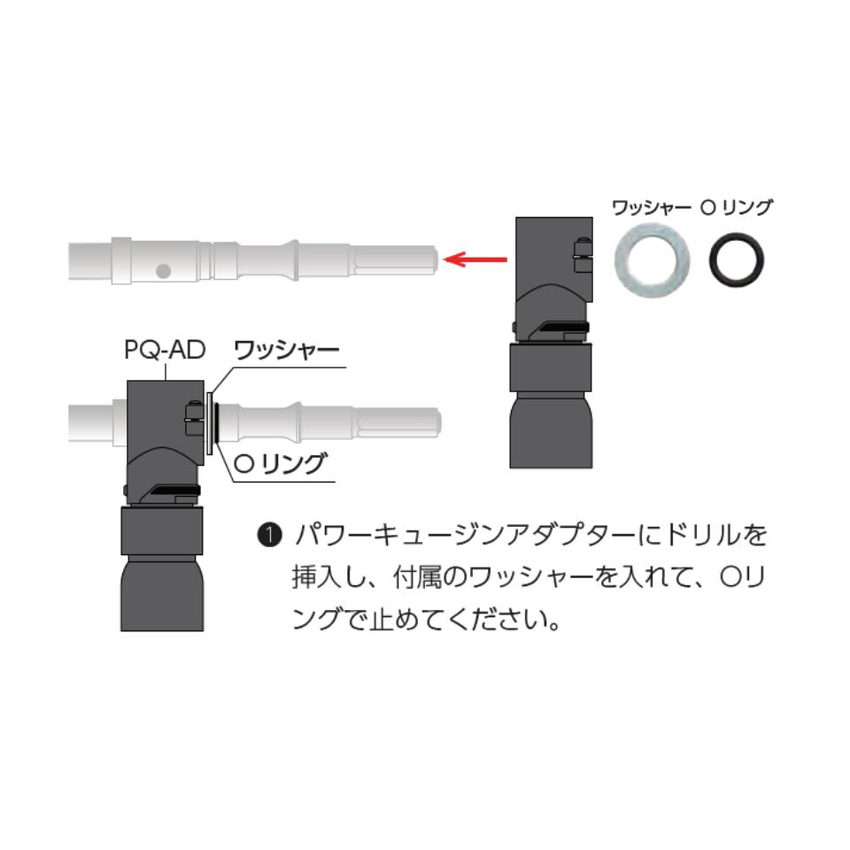 コンクリート用ドリルビット パワーキュージンドリル SDS-max軸 サンコーテクノ