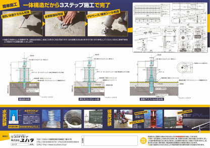 太陽光発電架台基礎 PVベース ユハラ 既設防水対応 特許商品