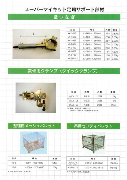 48.6φのパイプにもはまる くさび式足場 踏板 信和Aタイプ ユハラ工業